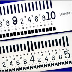 6000 Series English Unit Optical Tooling Scales