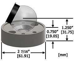 1.5THR Reference Target Mount dimensions
